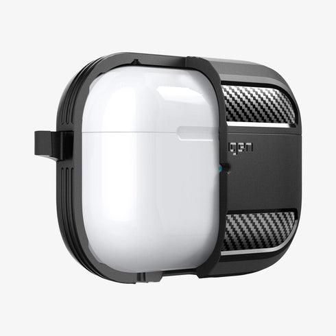 ACS05482 - Apple AirPods Pro 2 Case Rugged Armor in matte black showing the front